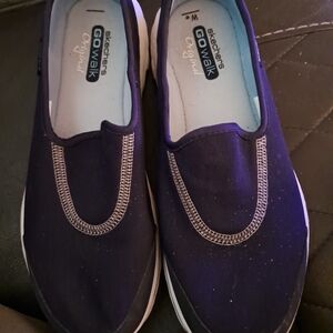 Skechers Go Walk Navy Slip-Ons